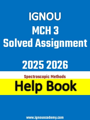 IGNOU MCH 3 Solved Assignment 2025 2026